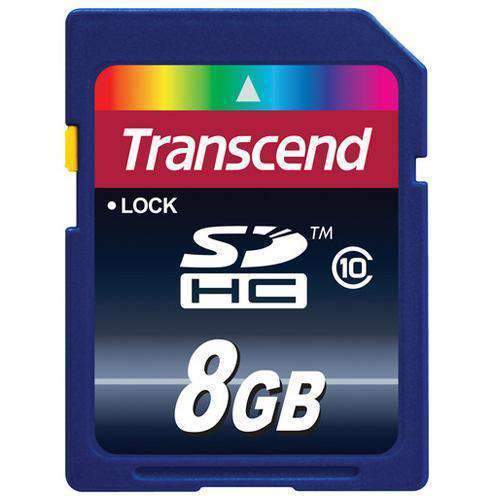 Transcend 8GB MicroSDHC Memory Card Class 10 UHS-I 20MB/s