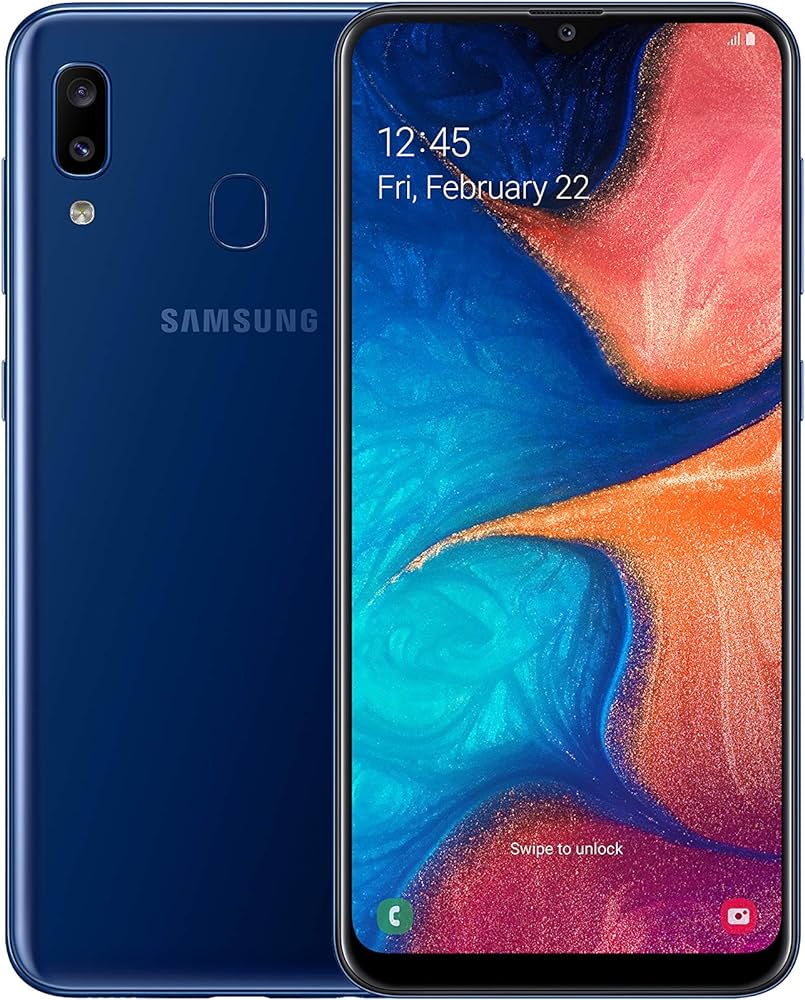 Samsung Galaxy A20e 32GB, Blue Unlocked Refurbished Good