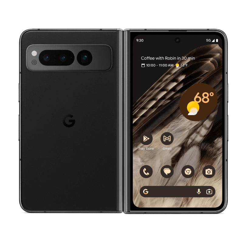 Google Pixel Fold G9FPL 256GB Obsidian Unlocked Refurbished Good Handtec