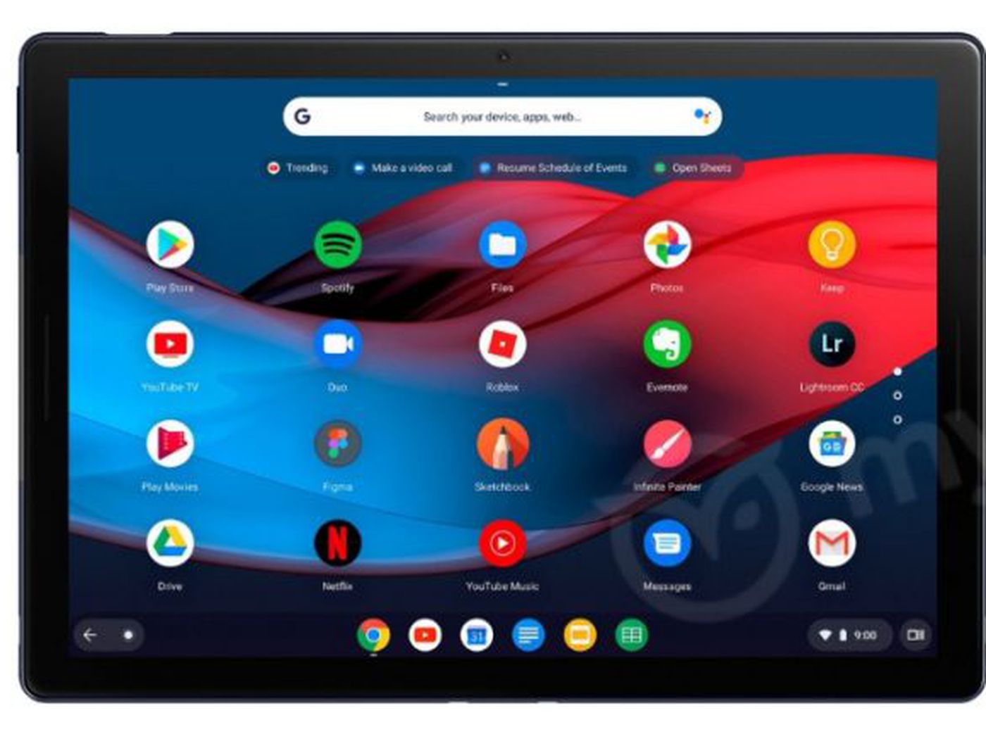 Google Pixel Slate Tablet intel i5 12.3 inch, 128GB SSD Black (keyboar ...