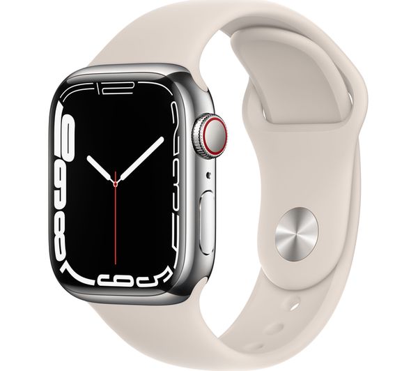Apple Watch Series 7 GPS + Cellular 41mm Starlight Aluminum Refurbished Pristine