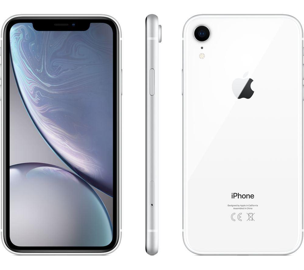 Apple iPhone XR 128GB White Unlocked (No Face ID) Refurbished Pristine