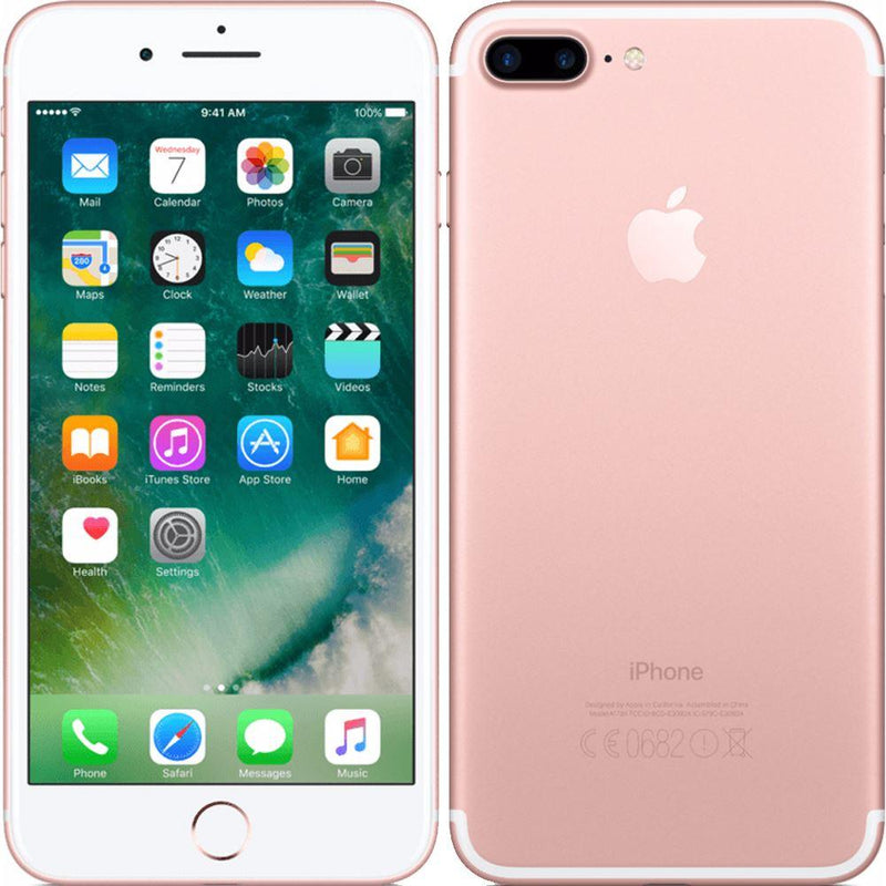 Apple iPhone 7 Plus 128GB Rose Gold Unlocked Refurbished Pristine Pack