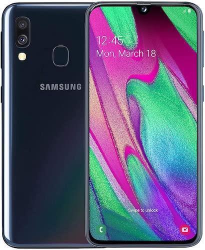 Samsung Galaxy A40 64GB Black Unlocked Refurbished Good
