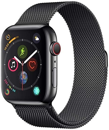 Apple Watch Series 4 44mm GPS + Cellular Black Stainless Steel Refurbished Excellent