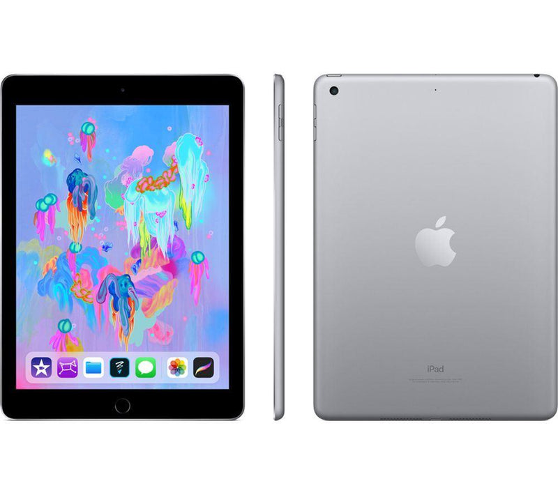 Apple iPad 9.7 6th Gen (2018) 32GB Wi-Fi + Cellular Space Grey Refurb Excellent