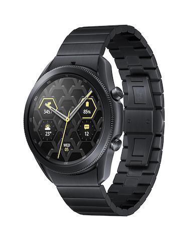 Samsung Galaxy Watch 3 Titanium, Mystic Black 45mm (Bluetooth) Refurbished Good