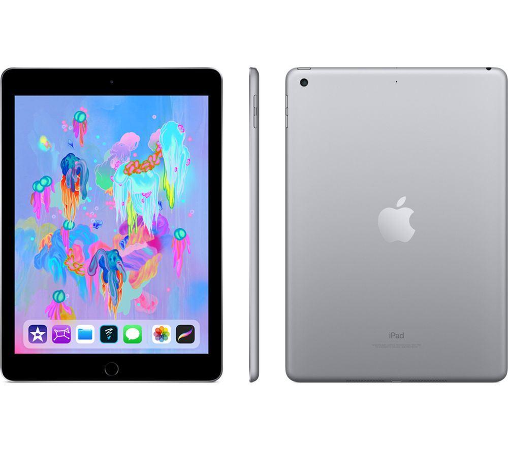 Apple iPad 9.7 6th Gen (2018) 32GB Wi-Fi Space Grey Refurbished Pristine Pack