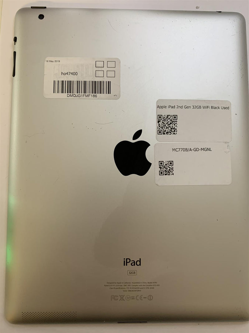 Apple iPad 2nd Gen 32GB WiFi Black - Used