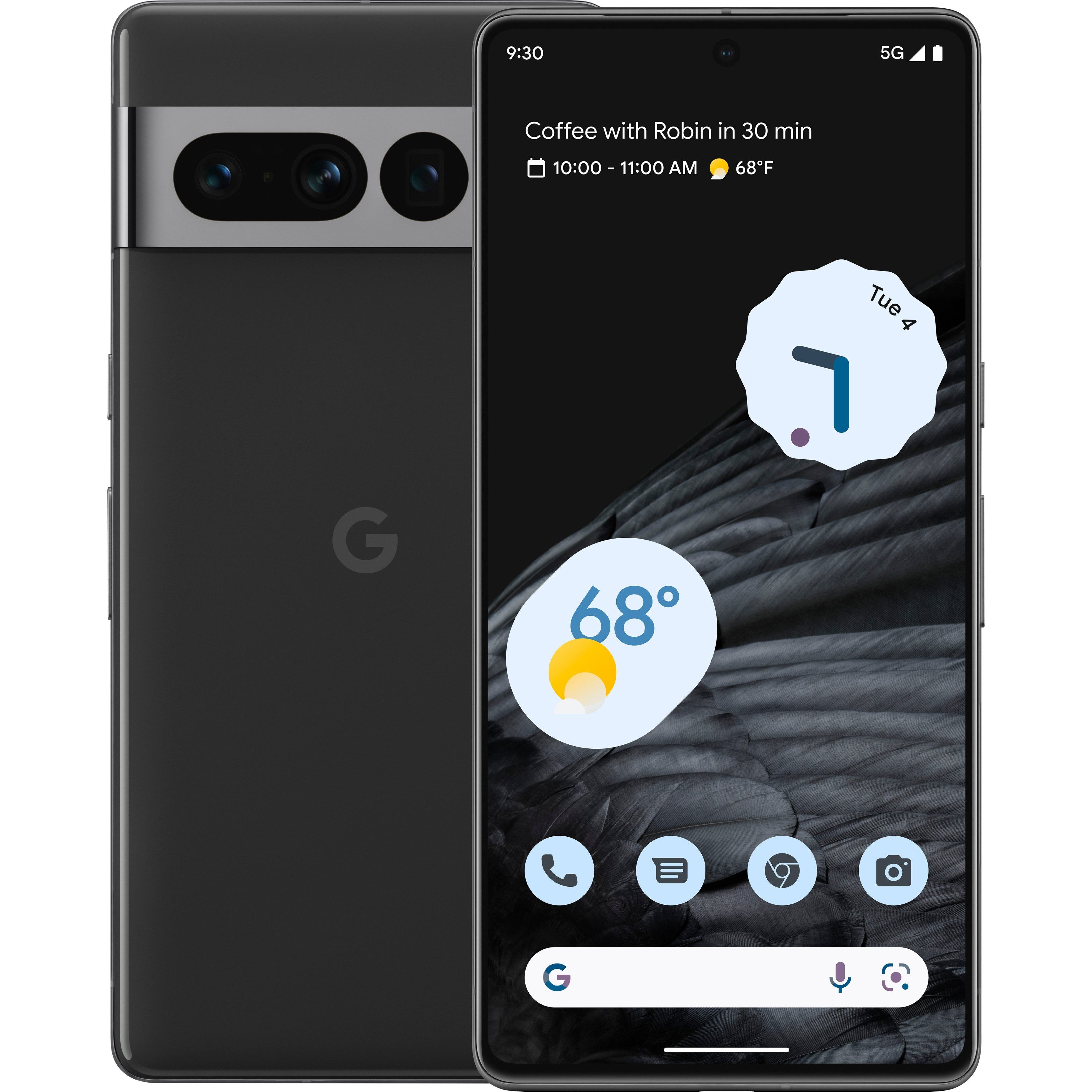 Google Pixel 7 (5G) 128GB Dual SIM, Obsidian - Unlocked Refurbished Pristine