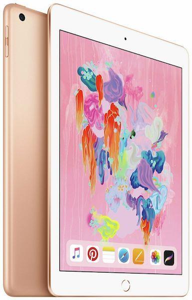 Apple iPad 6th Gen 9.7 128GB WiFi + Cellular Gold Refurbished Excellent