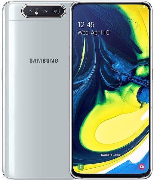 Samsung Galaxy A80 128GB Ghost White , Unlocked Refurbished Pristine