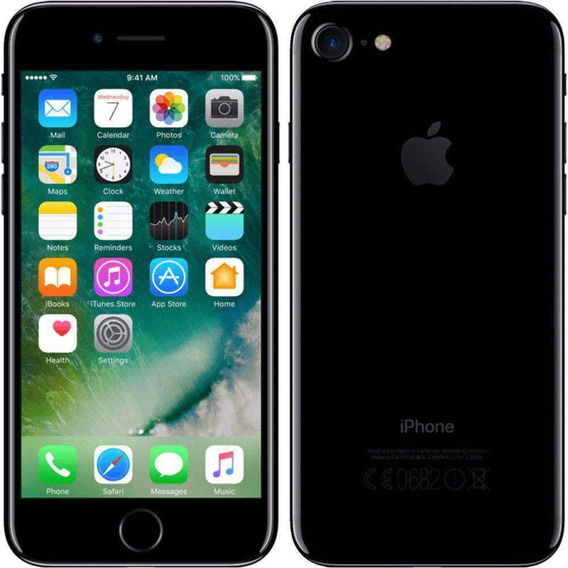 Apple iPhone 7 128GB Jet Black Unlocked - Refurbished Good Sim Free cheap