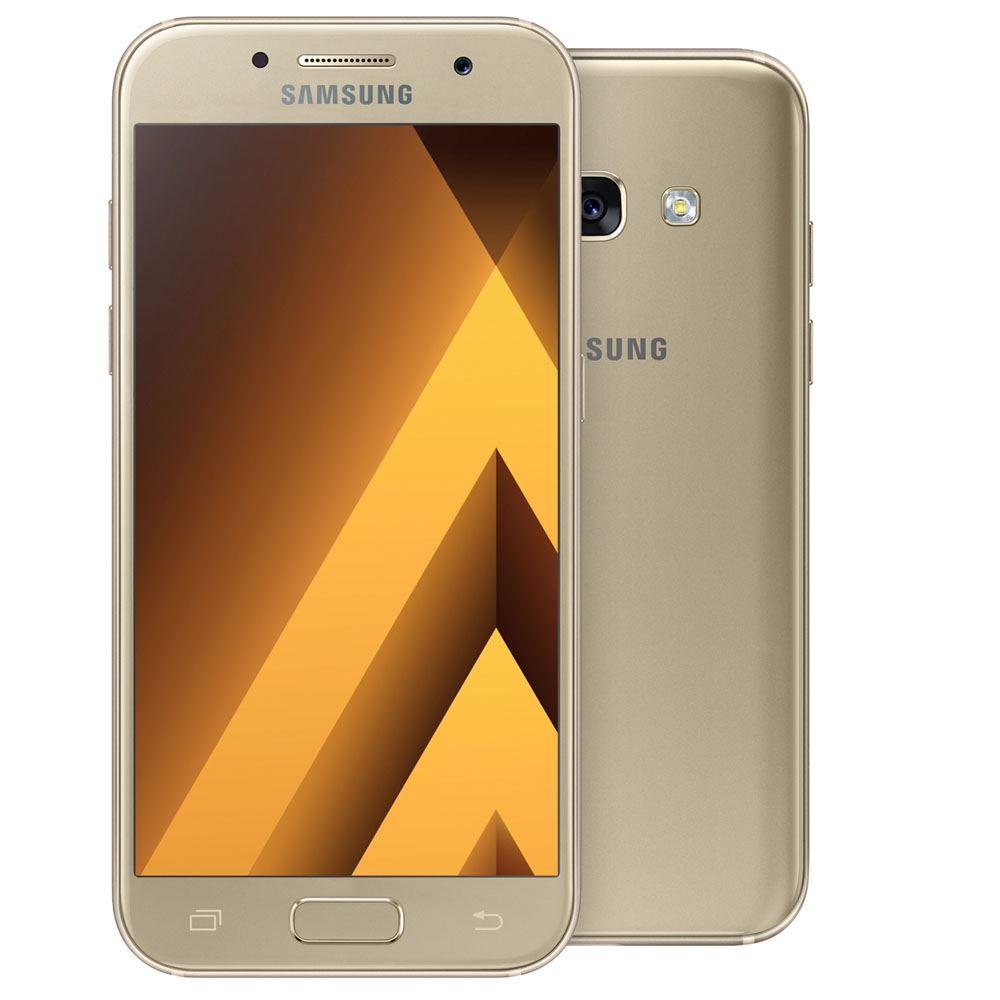 Samsung Galaxy A3 (2017) 16GB Gold Unlocked (Ghost Image) Refurbished Excellent