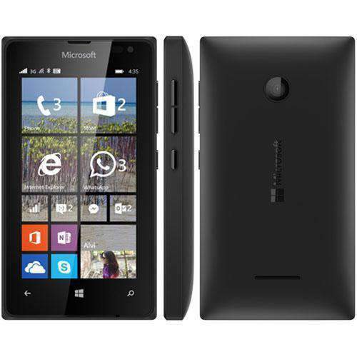 Microsoft Lumia 435 8GB Black Unlocked - Refurbished Excellent Sim Free cheap