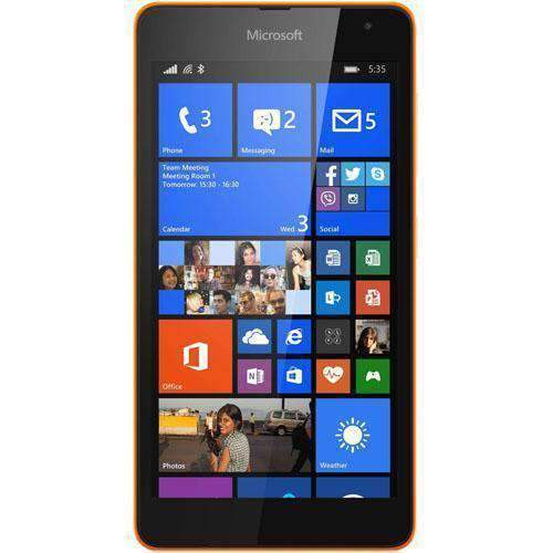 Microsoft Lumia 535 8GB Orange Unlocked - Refurbished Excellent Sim Free cheap