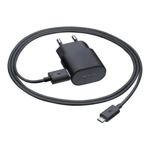 Nokia AC-60X Powerful USB Cable Mains EU Adapter - Black Sim Free cheap