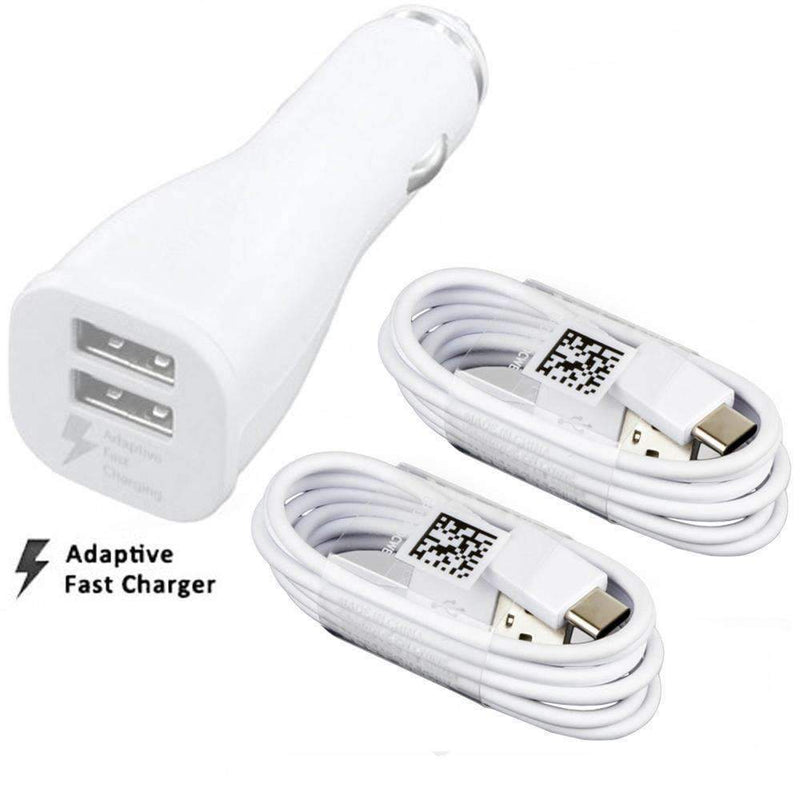 Samsung Dual Port In Car Fast Charger EP-LN920B + Type-C Cable 1.2M Sim Free cheap