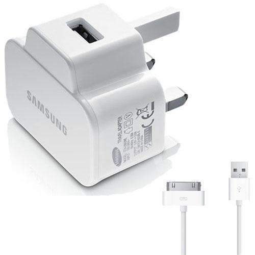 Samsung Galaxy Note 10.1/Tab UK Mains Adapter 5V 2Amp ETA-U90UWE + USB Charging Cable - White Sim Free cheap