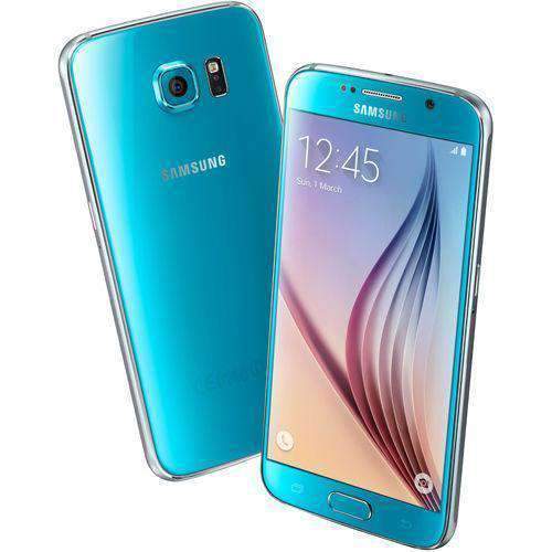 Samsung Galaxy S6 32GB Blue Topaz Unlocked - Refurbished Very Good Sim Free cheap